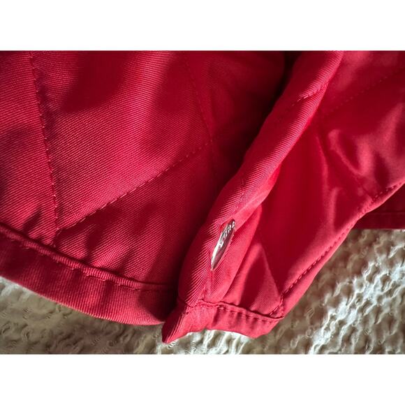 Burberry Nova Check Lining Red Quilted Zipper Jacket Small Made in England - Picture 11 of 11